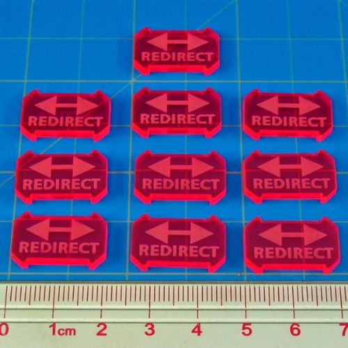 LITKO Fluorescent Pink Redirect Defense Tokens Compatible with Star Wars Armada (10)